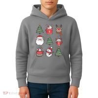 Festive Christmas Holiday Lover Kids Hoodie thumb 4