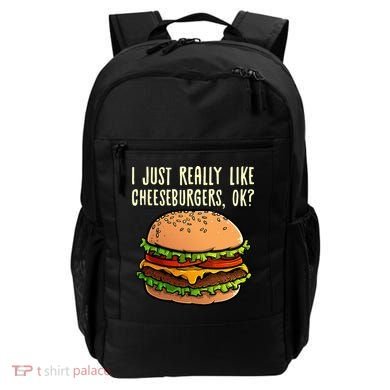 Funny Cheeseburger Hamburger Design Burger Lover Backpack