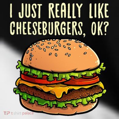 Funny Cheeseburger Hamburger Design Burger Lover Toddler Fine Jersey T-Shirt