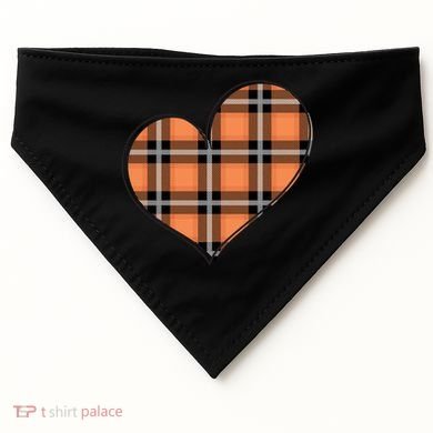 Fall Cute Heart USA-Made Doggie Bandana