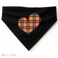 Fall Cute Heart USA-Made Doggie Bandana thumb 0