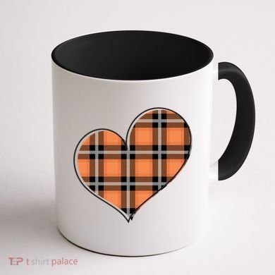 Fall Cute Heart Coffee Mug back