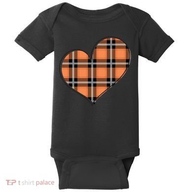 Fall Cute Heart Baby Bodysuit