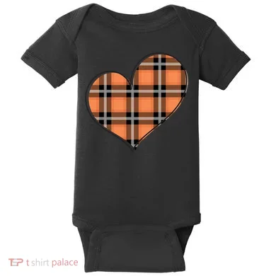 Fall Cute Heart Baby Bodysuit