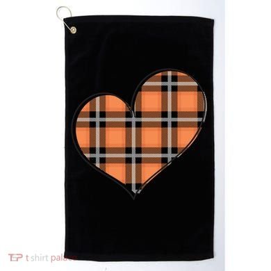 Fall Cute Heart Golf Towel