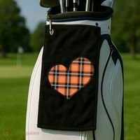Fall Cute Heart Golf Towel thumb 2