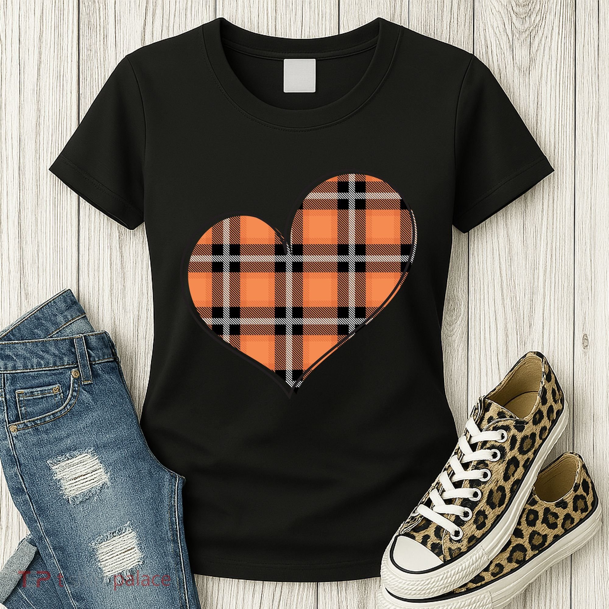 Fall Cute Heart Women's T-Shirt