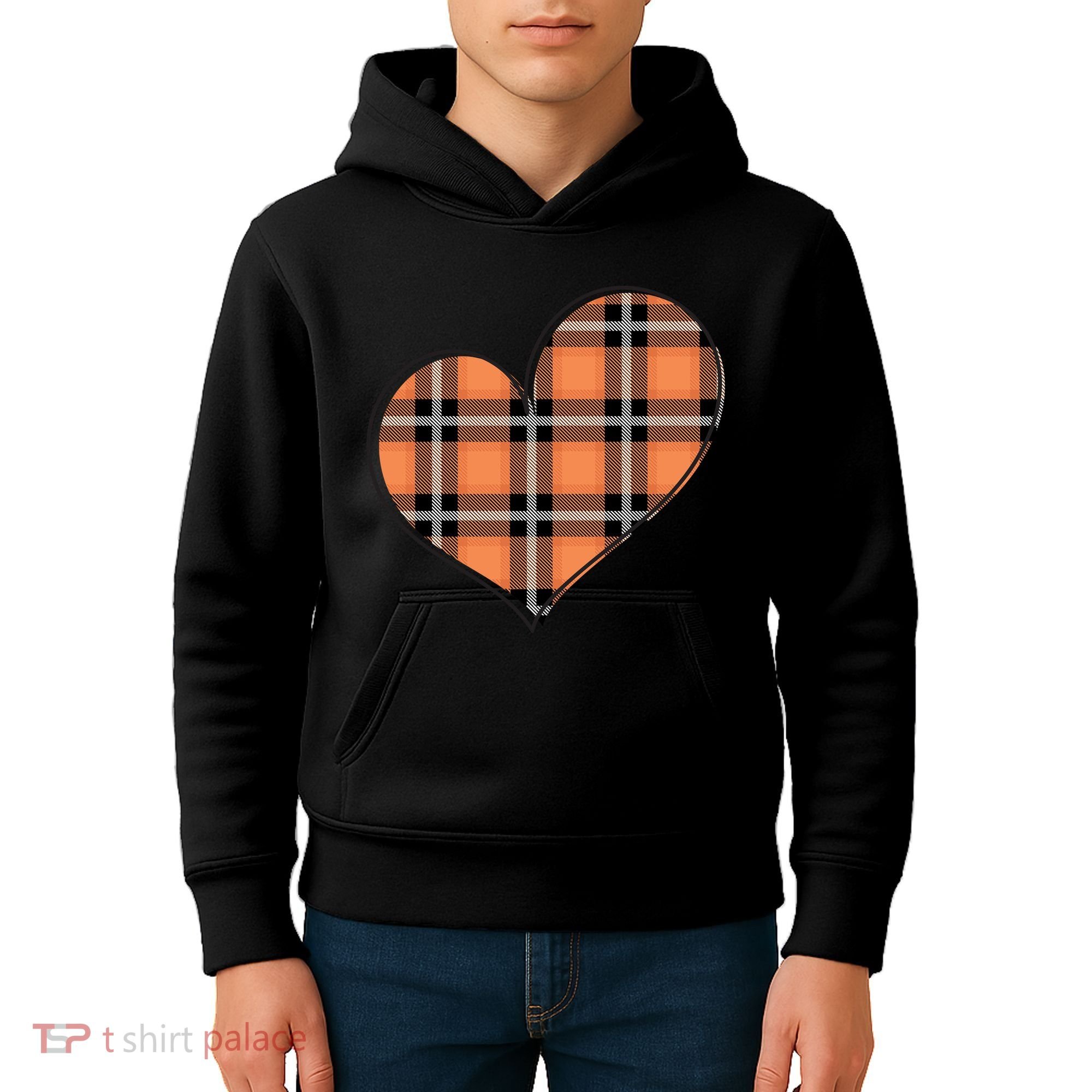 Fall Cute Heart Kids Hoodie