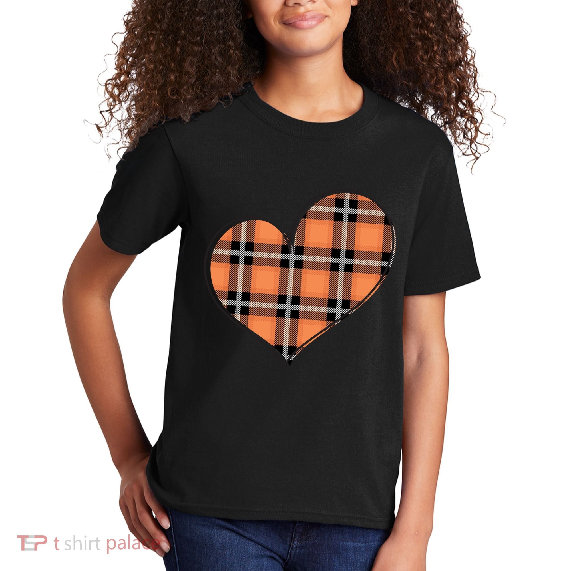 Fall Cute Heart Kids T-Shirt
