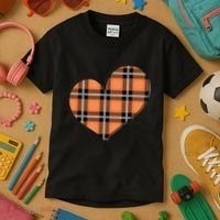 Fall Cute Heart Kids T-Shirt thumb 3