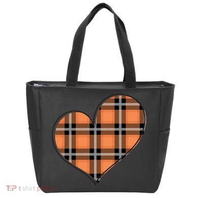 Fall Cute Heart Tote Bag