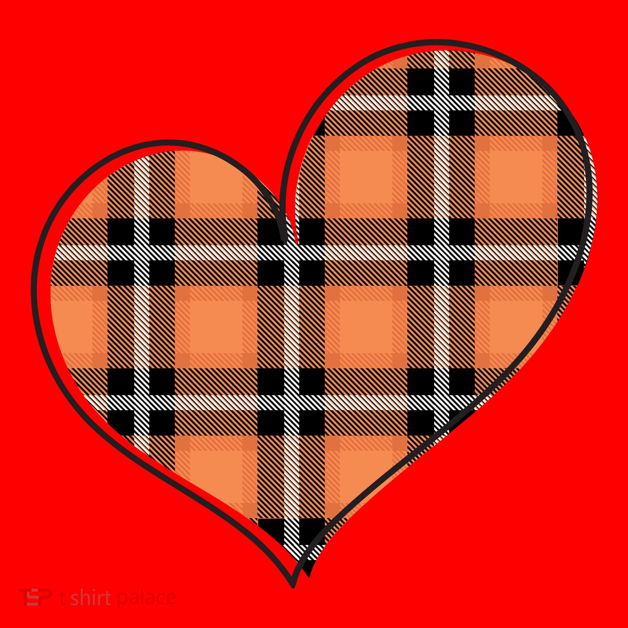 Fall Cute Heart Santa Hat