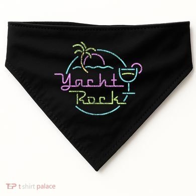 Faded Cocktail Hour Yacht Rock USA-Made Doggie Bandana