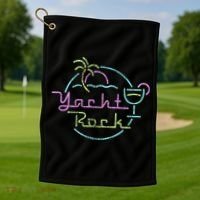 Faded Cocktail Hour Yacht Rock Golf Towel thumb 1