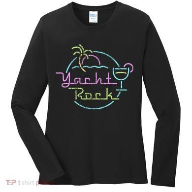 Faded Cocktail Hour Yacht Rock Women's Long Sleeve Shirt