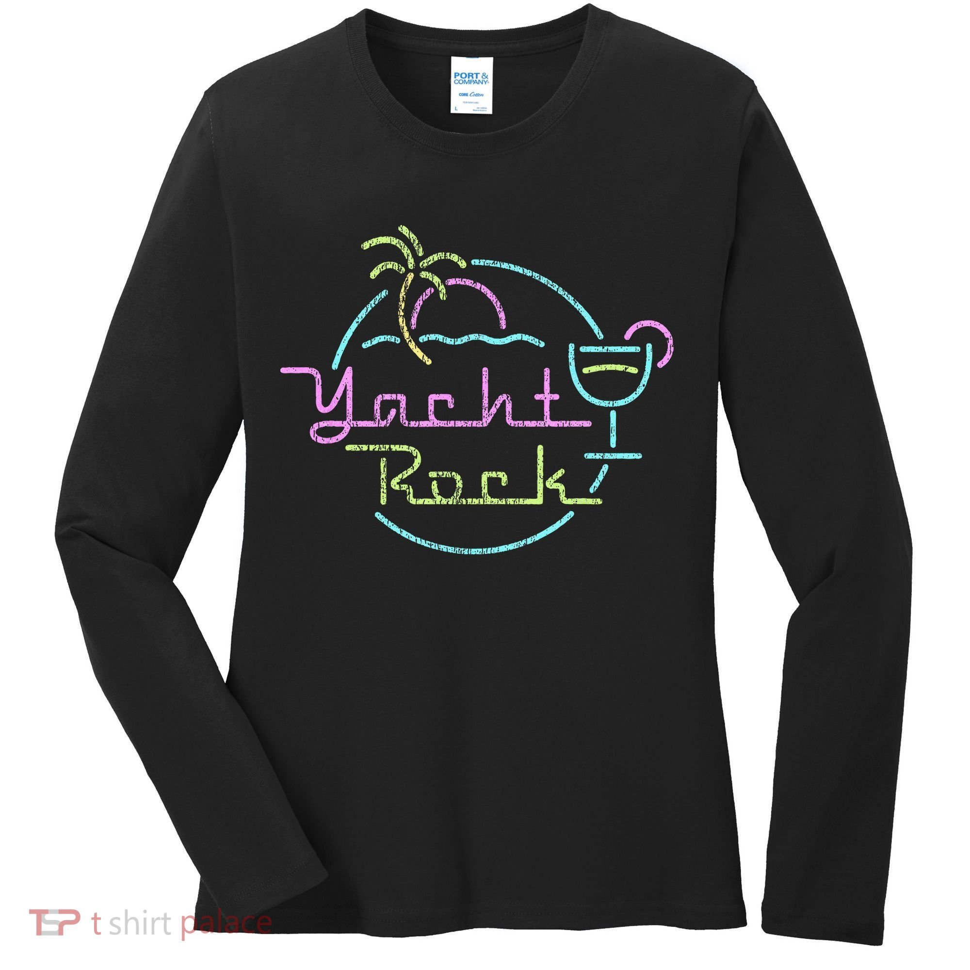 Faded Cocktail Hour Yacht Rock Women's Long Sleeve Shirt
