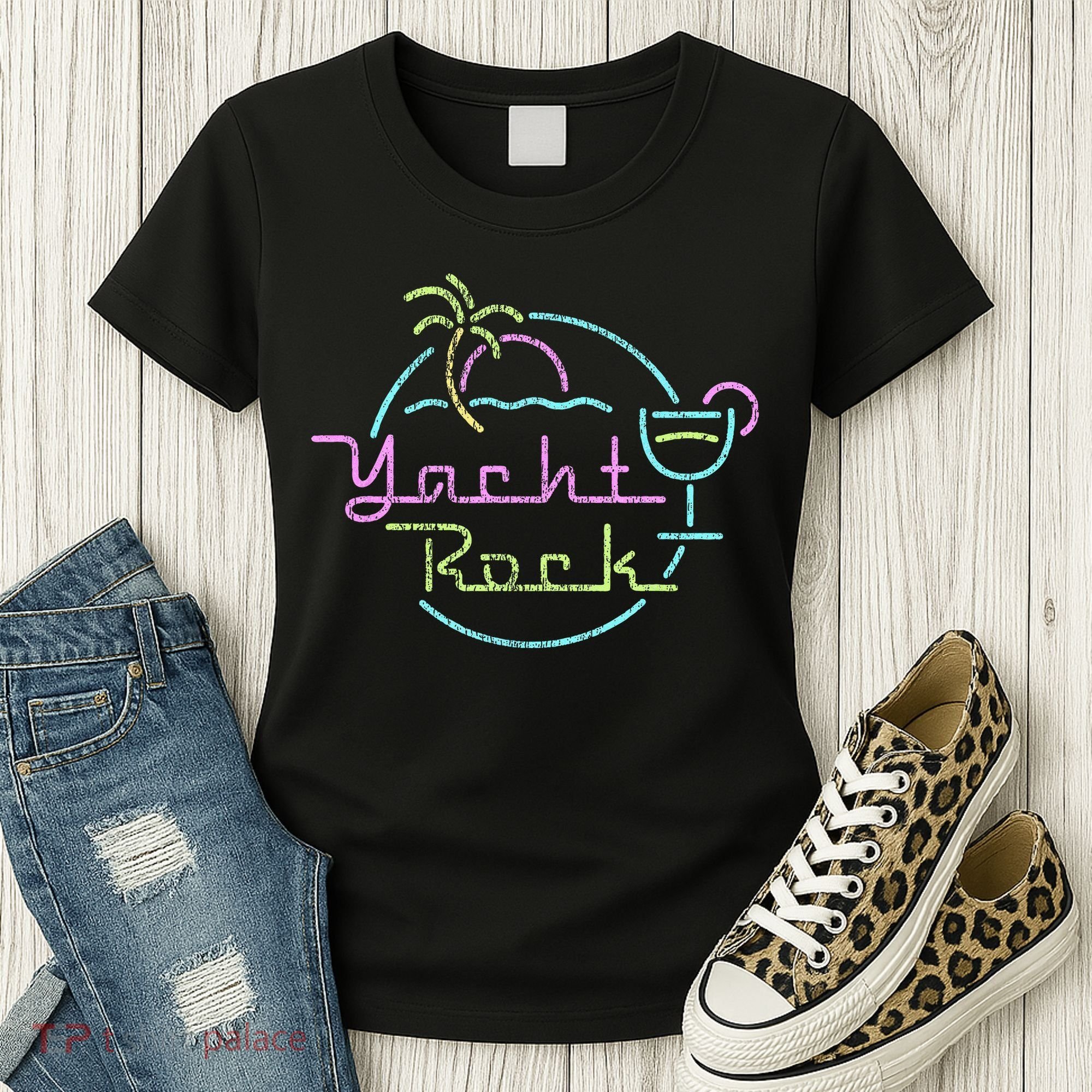 Faded Cocktail Hour Yacht Rock Women's T-Shirt