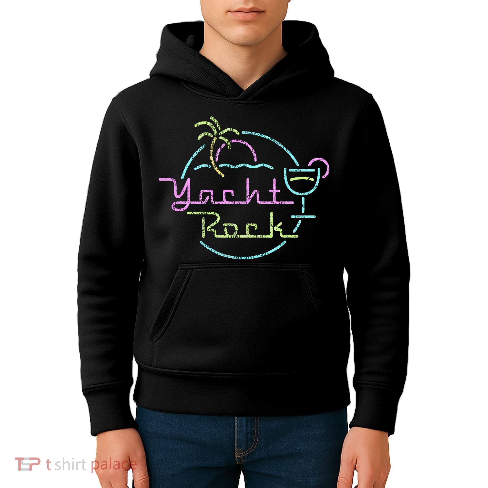 Faded Cocktail Hour Yacht Rock Kids Hoodie