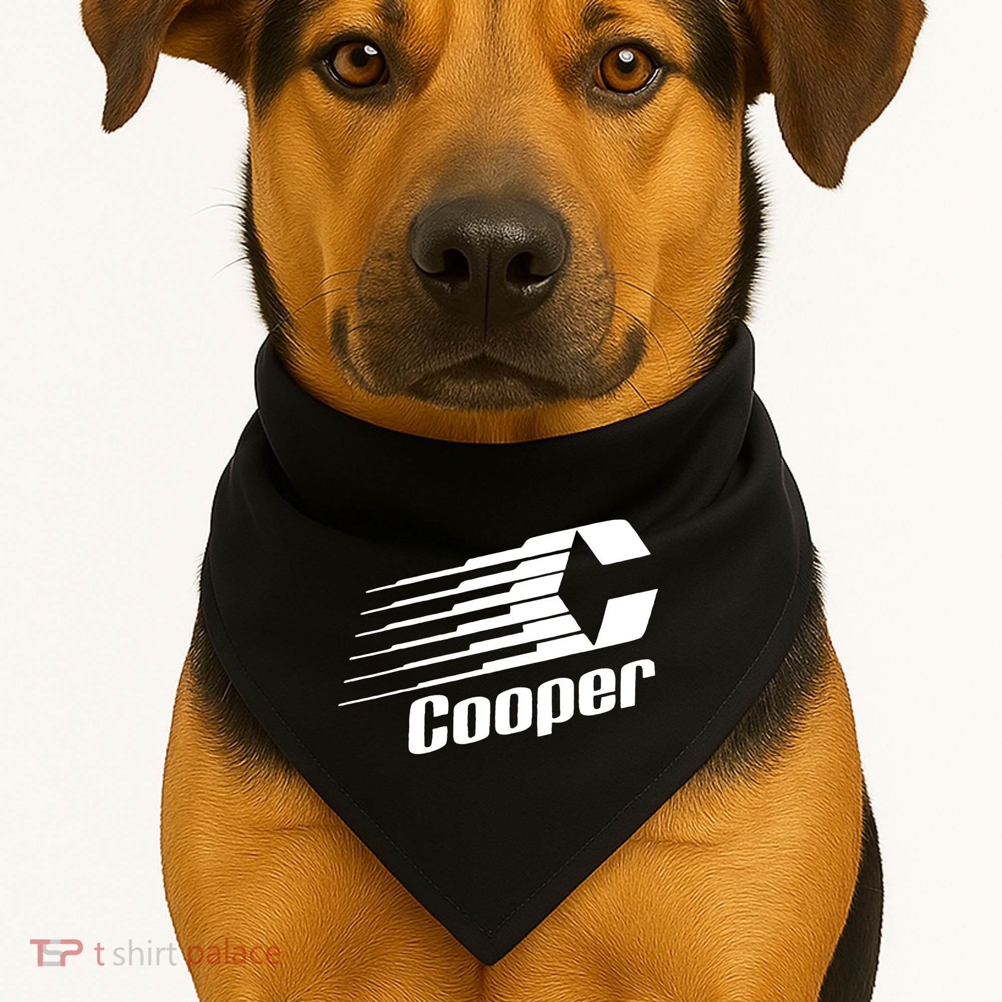 Funny Coopers Hockey Retro Player Sports Lovers USA-Made Doggie Bandana