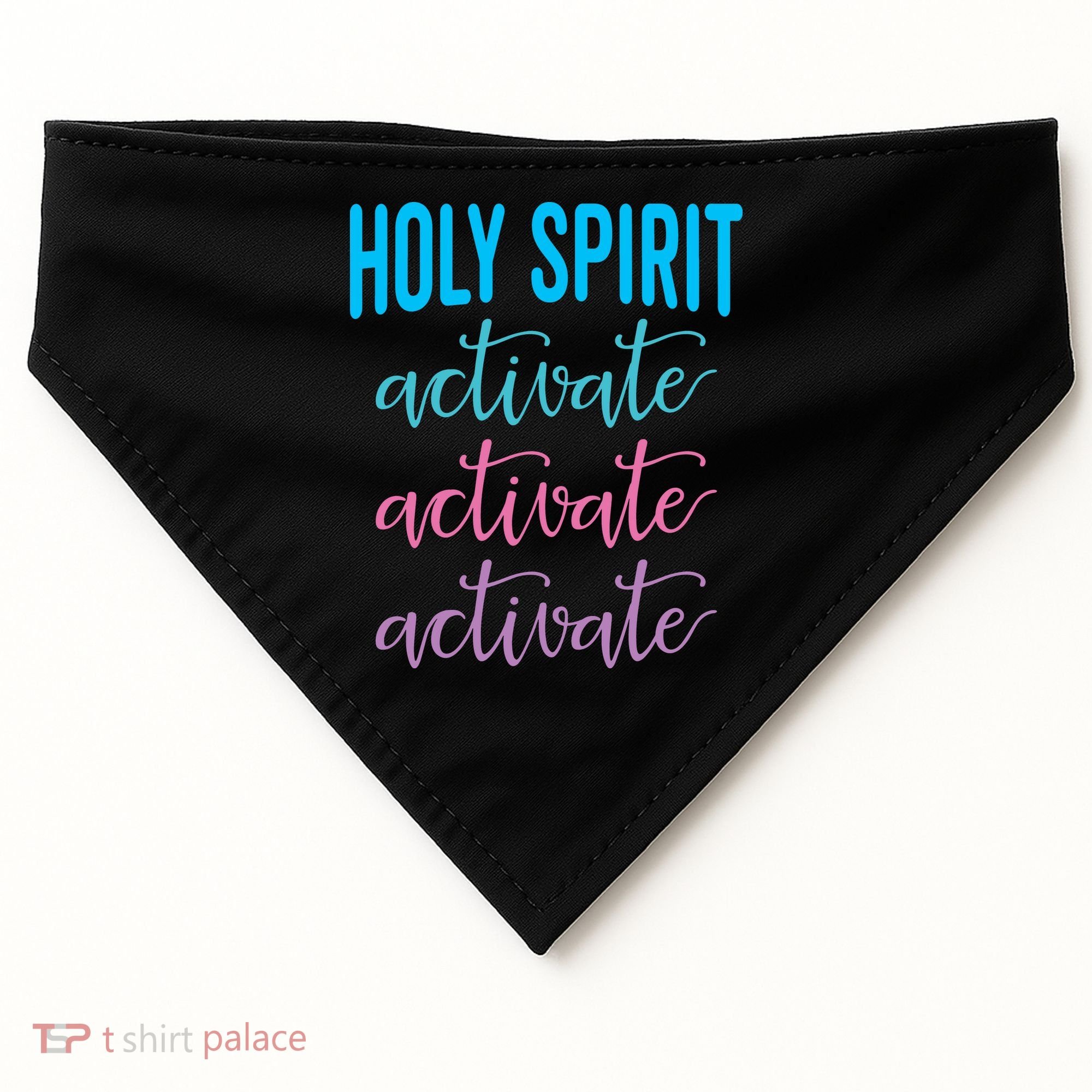 Funny Christian Holy Spirit Activate Religious USA-Made Doggie Bandana