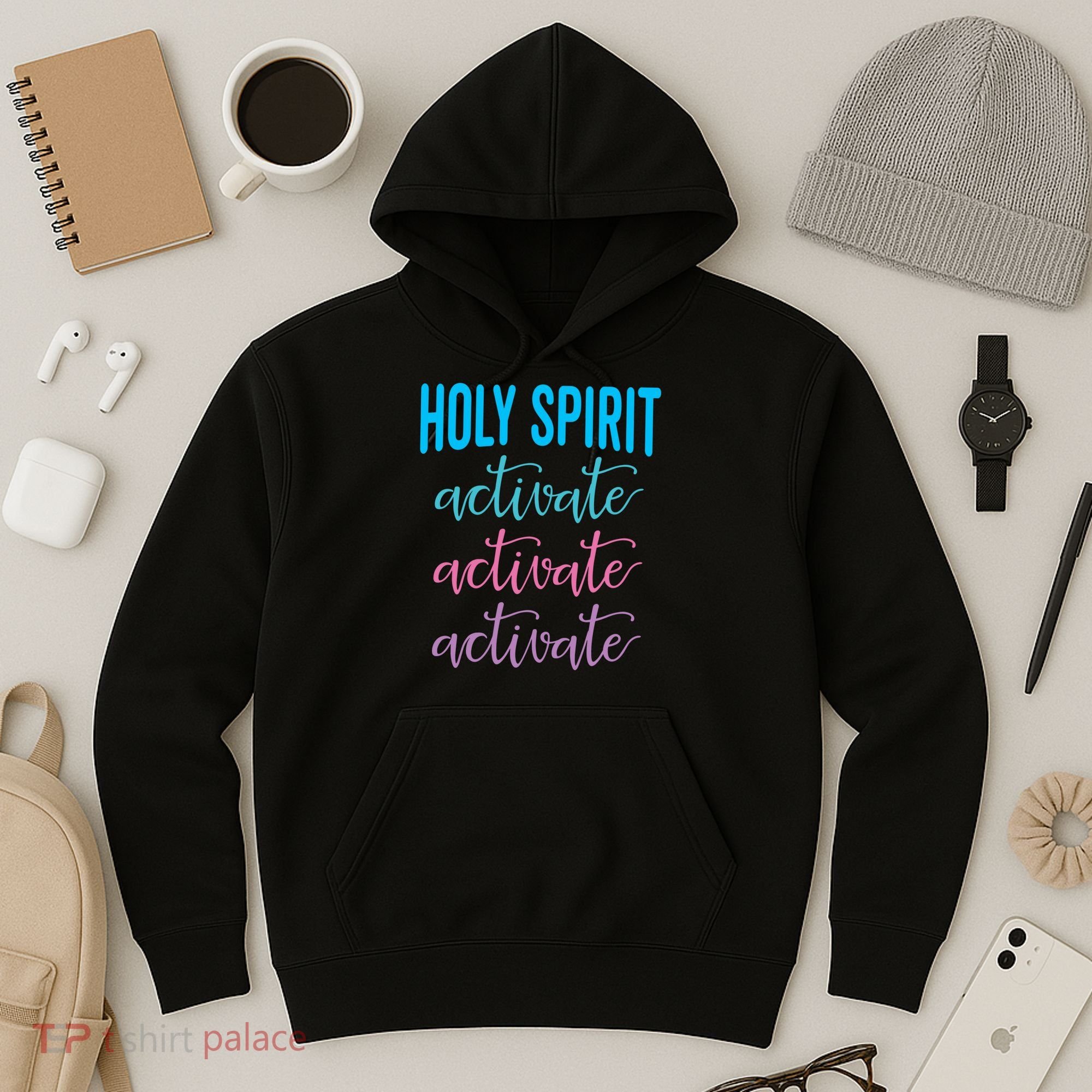 Funny Christian Holy Spirit Activate Religious Hoodie