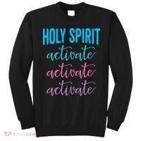 Funny Christian Holy Spirit Activate Religious Sweatshirt thumb 0
