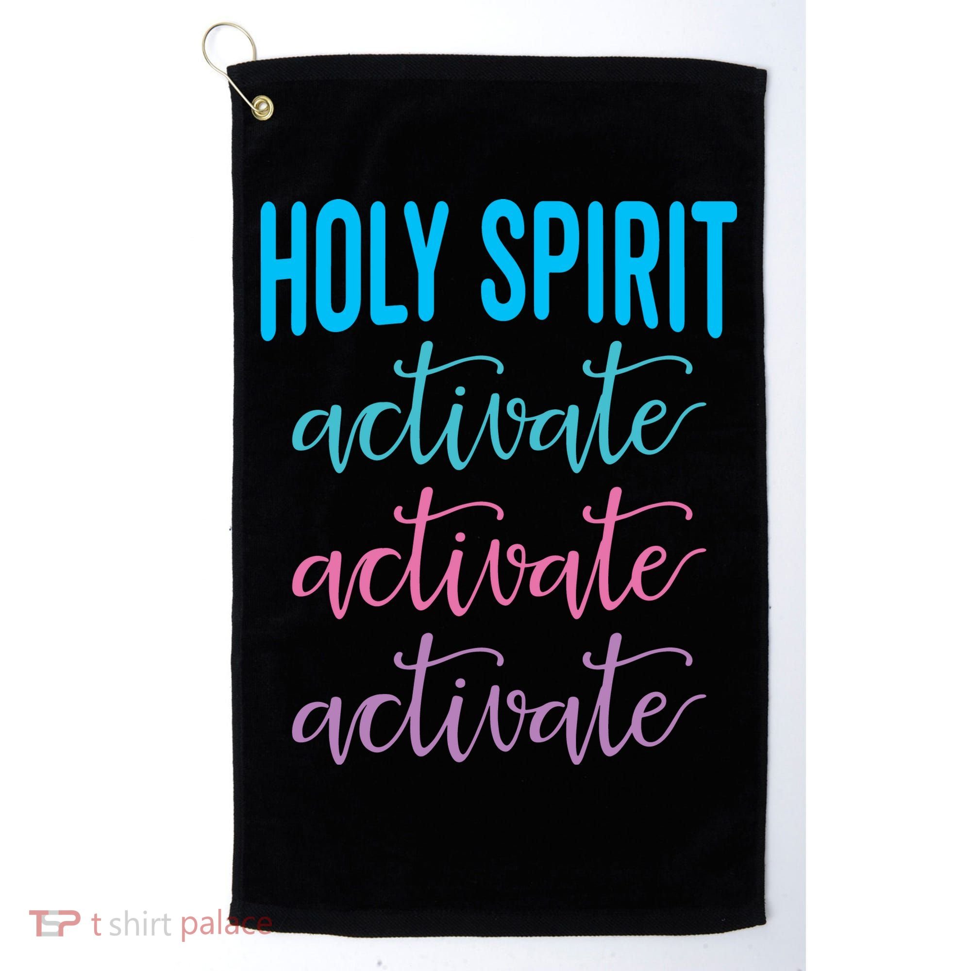Funny Christian Holy Spirit Activate Religious Golf Towel