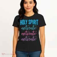 Funny Christian Holy Spirit Activate Religious Women's T-Shirt thumb 4