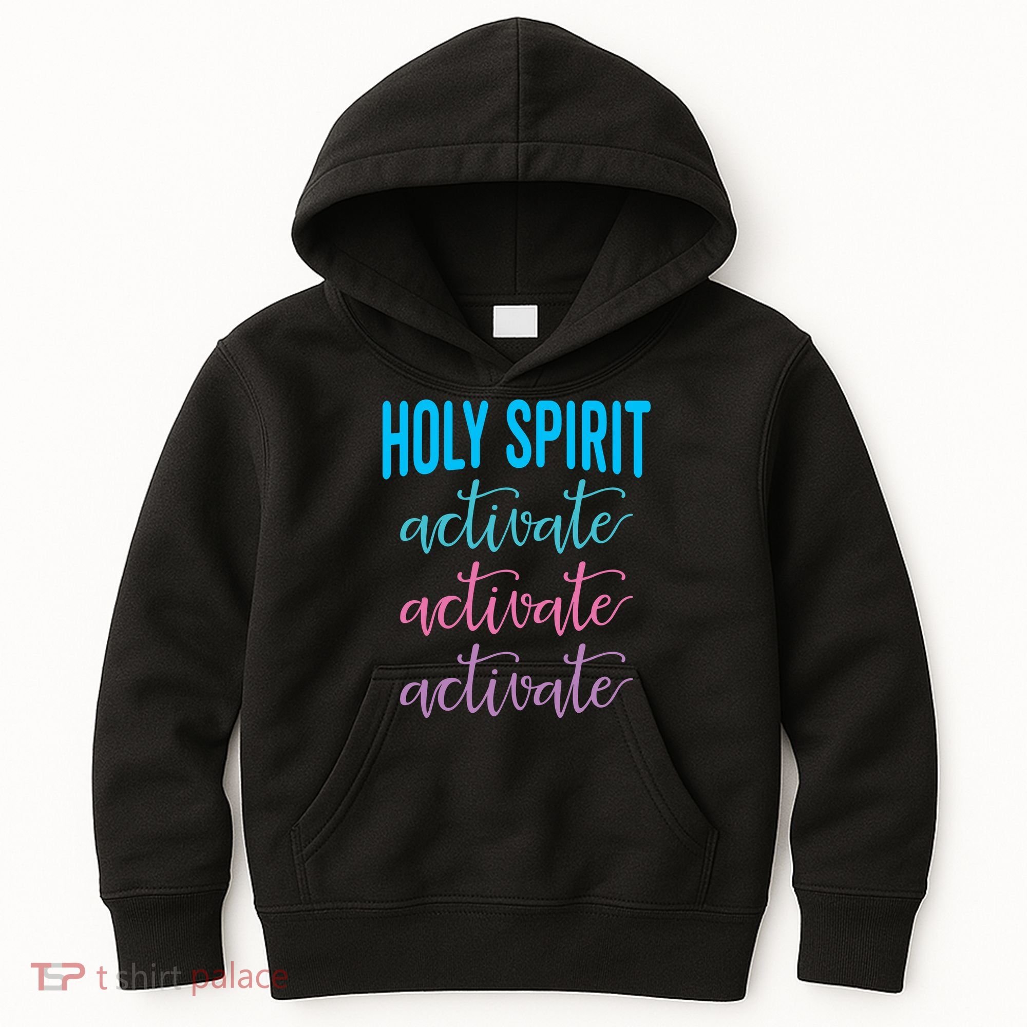 Funny Christian Holy Spirit Activate Religious Kids Hoodie