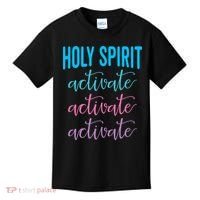 Funny Christian Holy Spirit Activate Religious Kids T-Shirt thumb 0