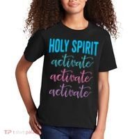 Funny Christian Holy Spirit Activate Religious Kids T-Shirt thumb 2