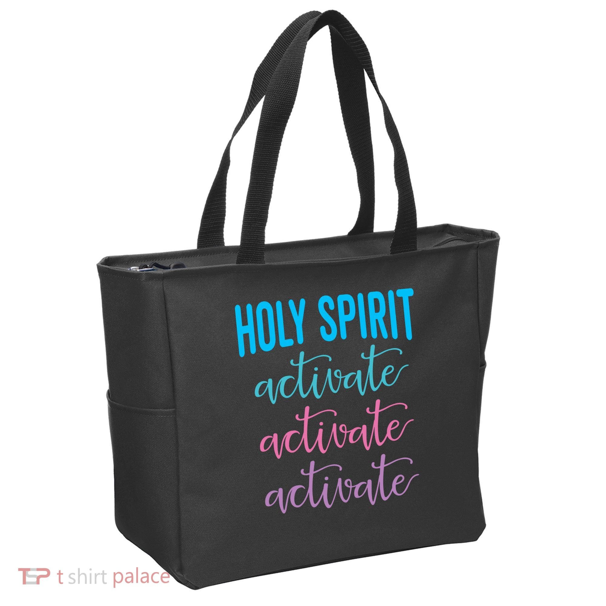 Funny Christian Holy Spirit Activate Religious Tote Bag