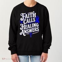 Faith Calls Healing Answers Juvenile Arthritis Awareness Women's Sweatshirt thumb 0