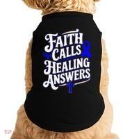Faith Calls Healing Answers Juvenile Arthritis Awareness Doggie Tank thumb 0