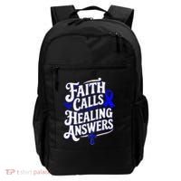 Faith Calls Healing Answers Juvenile Arthritis Awareness Backpack thumb 0