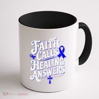 Faith Calls Healing Answers Juvenile Arthritis Awareness Coffee Mug thumb 1