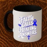 Faith Calls Healing Answers Juvenile Arthritis Awareness Coffee Mug thumb 2