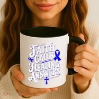 Faith Calls Healing Answers Juvenile Arthritis Awareness Coffee Mug thumb 3
