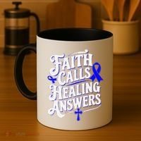 Faith Calls Healing Answers Juvenile Arthritis Awareness Coffee Mug thumb 4