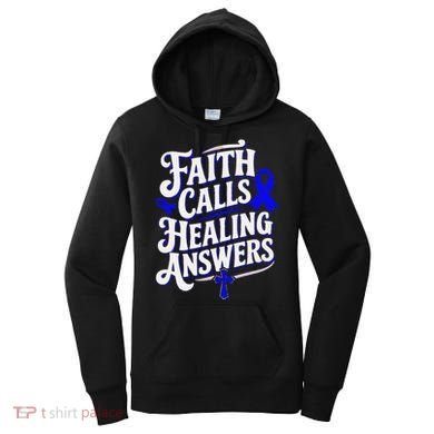 Faith Calls Healing Answers Juvenile Arthritis Awareness Women's Hoodie