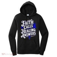 Faith Calls Healing Answers Juvenile Arthritis Awareness Women's Hoodie thumb 0
