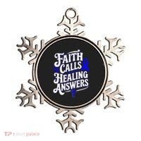 Faith Calls Healing Answers Juvenile Arthritis Awareness Ornament thumb 0