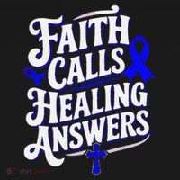 Faith Calls Healing Answers Juvenile Arthritis Awareness Ornament thumb 1