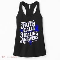 Faith Calls Healing Answers Juvenile Arthritis Awareness Women's Tank Top thumb 0