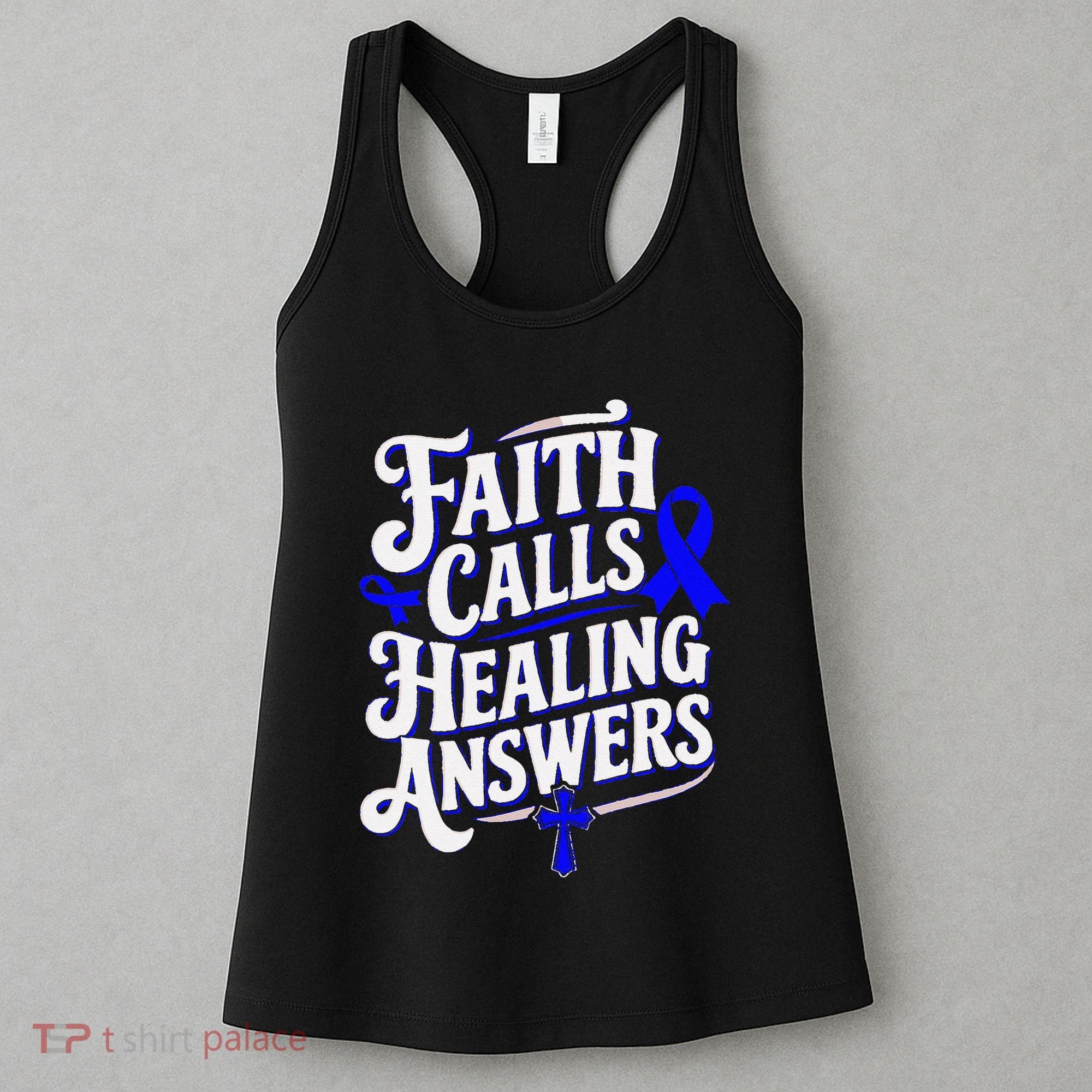 Faith Calls Healing Answers Juvenile Arthritis Awareness Women's Tank Top