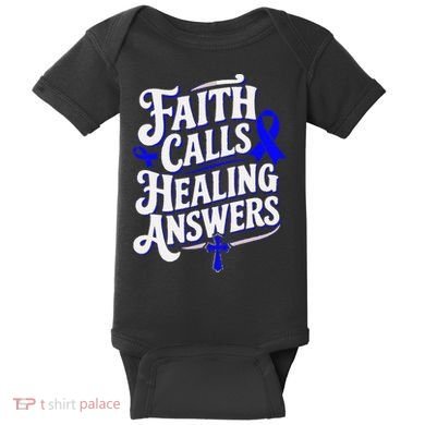 Faith Calls Healing Answers Juvenile Arthritis Awareness Baby Bodysuit