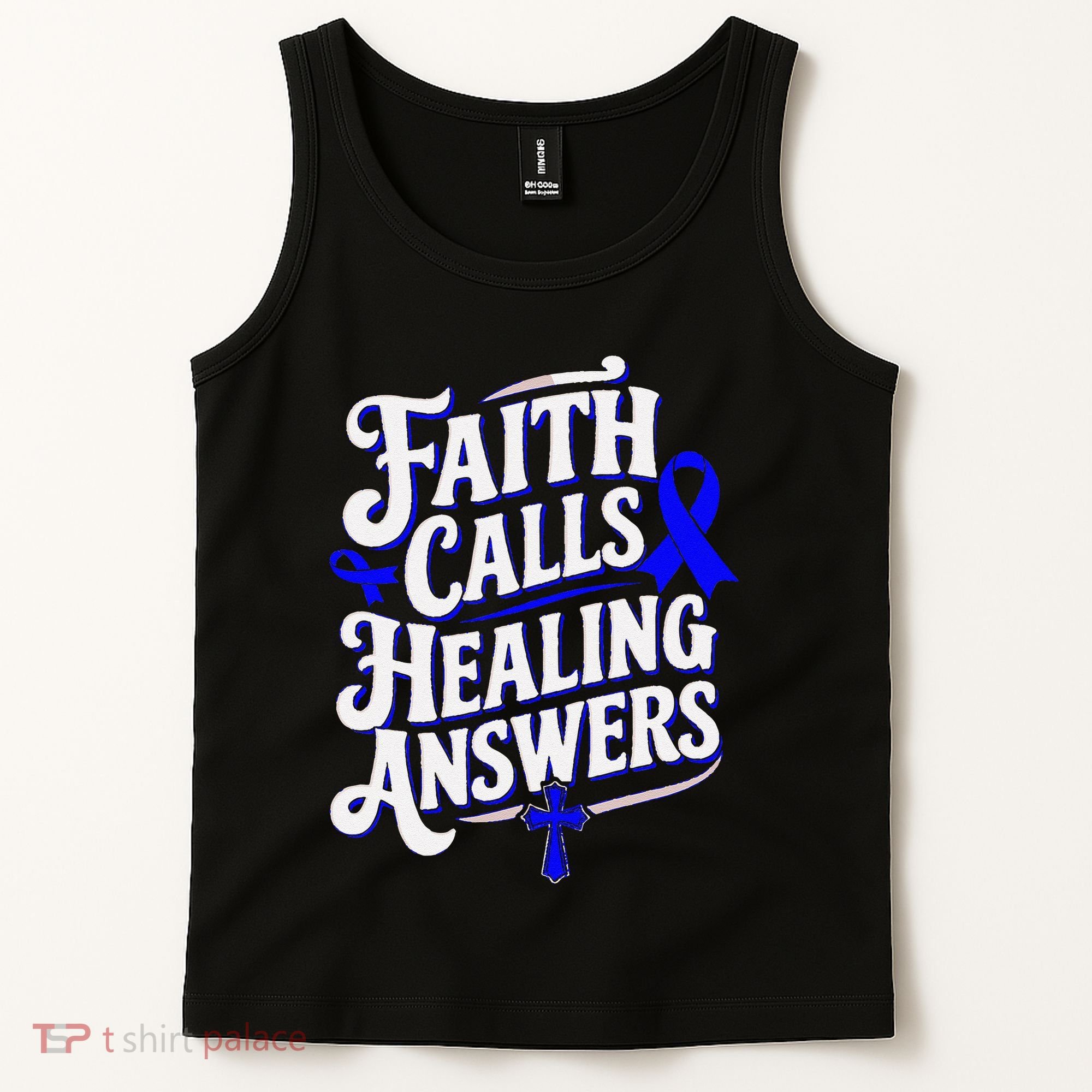 Faith Calls Healing Answers Juvenile Arthritis Awareness Tank Top