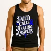 Faith Calls Healing Answers Juvenile Arthritis Awareness Tank Top thumb 3