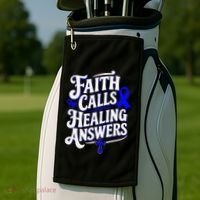 Faith Calls Healing Answers Juvenile Arthritis Awareness Golf Towel thumb 2