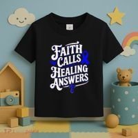 Faith Calls Healing Answers Juvenile Arthritis Awareness Toddler T-Shirt thumb 3